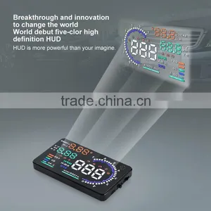 Wholesale 5" GPS Car HUD Head Up Display OBD 2 Speed Warning System, Hud Display XY-HUD208 thumbnail-6