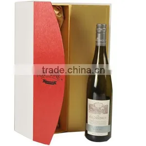 White Flute e Folding Corrugated Carton Box For Red Wine With Handle And Printing Service (High Quality,Fast Printing) thumbnail-1