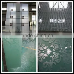 Decorative Tempered and Laminated Ceramit Fritted Glass for Interior Door Window Glass thumbnail-1