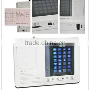 3-channel 12 Lead Color Screen ECG EKG Machine Electrocardiograph EKG-903A3 With ECG Cable thumbnail-1