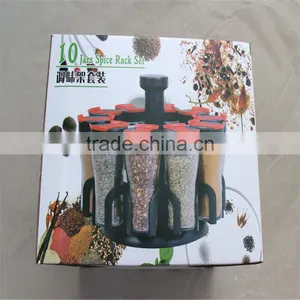 2016 Hot Sell 10 Jars Spice Rack Set thumbnail-5