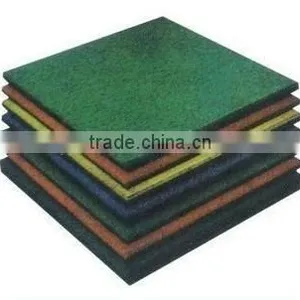 Outdoor Recycled Safety Rubber Paver Tile thumbnail-1