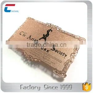 Custom Embossed Metal Bronze Membership Card thumbnail-3