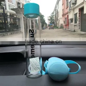 Glass Water Bottle - Eco-friendly Borosilicate Glass, No BPA, PVC and Lead, With Portable Nylon Sleeve, thumbnail-2