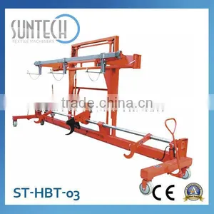SUNTECH Fabric Industrial Hydraulic Twin Beam Lift Trolley With Harness Mounting Device Textile Finishing Machine thumbnail-1