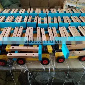 Customize Kids Disassembly Wooden DIY Toy Car Assembly thumbnail-5