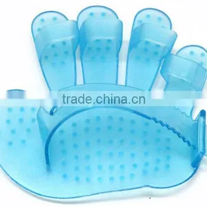 Silicone Dog Cat Pet Grooming Wash Brush Hand Wearable Food Grade thumbnail-5