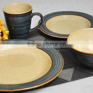Colorful Solid Ceramic Dinner Set Design thumbnail-1