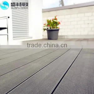140mm*25mm 146*25mm Wpc Decking for Outdoor UV Resistant Waterproof Wood Plastic Composite Decking thumbnail-3