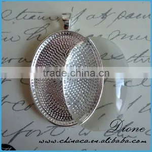 30*40mm Oval Metal Setting for Oval Glass Cabochon thumbnail-1