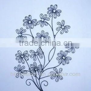 Metal Flower Wall Decor With Color Jewelry thumbnail-1