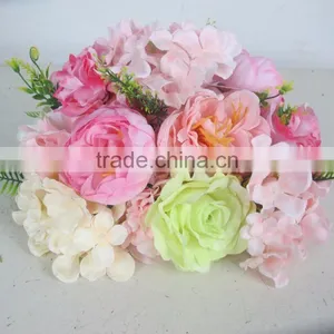 Wholesale China Factory Handmade Artificial Flower With Foam Stand for Table Centrepiece Wedding Home Decoration thumbnail-1