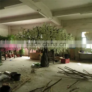 SJ201710045 China Manufacturer Artificial Pudding Flower Lighted Blossom Tree thumbnail-1