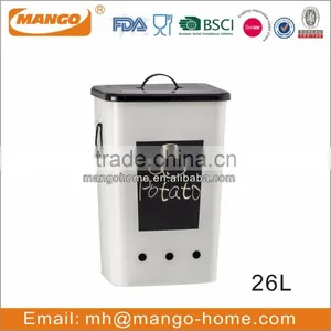 Chalkboard Printing Metal With Covering Storage Bin thumbnail-1