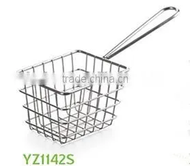 Chips Mini Fry Baskets Stainless Steel Fryer Basket Strainer Serving thumbnail-4