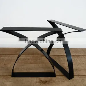 New Style 28 Inch Black Powder Coated Iron Display Table Leg thumbnail-3