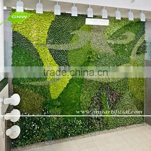 GNW GLW014 Artificial Vertical Garden Modules Fake Living Wall for Hotel Decoration thumbnail-1