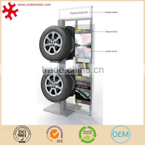 Heavty Duty Car Tyre Parts Display Rack for Retail Store, 4S Store Tire Storage Stand Metal Metal Tire Display thumbnail-1