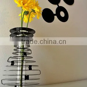 Modern Stainless Steel Flower Vase Steel Flower Pot Metal Vase thumbnail-3
