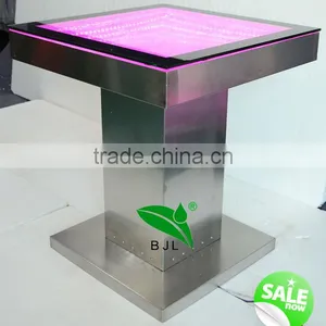 Wedding Party Use Square Almunium Bar Counter With Lights thumbnail-2