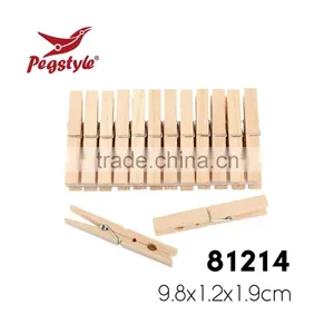 High Quality Laundry Products Natural Birch Peg Wooden Clothes Clip thumbnail-5