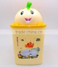 Indoor Use Round Shape Carton Design Plastic Waste Bin thumbnail-1