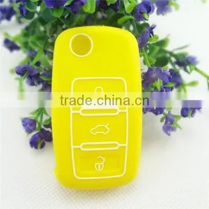 Silicone Remote Key Covers For Volkswagen 3+1 Buttons, for Passat,magotan Keys With White Line thumbnail-3