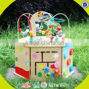 Оптовая продажа деревянных функциональных игрушек для младенцев 2017 года, разнообразных деревянных функциональных игрушек для детей, забавных деревянных функциональных игрушек для детей W11B081 thumbnail-1