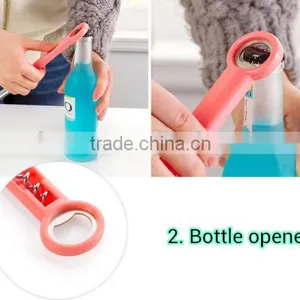 Promotional Kitchen Tool 4 in 1 Peeler &Bottle Opener thumbnail-2
