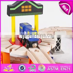 2017 Top Fashion Funny Children Activity Toys Wooden Train Tracks Toys W04C066 thumbnail-6