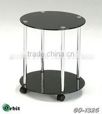 Living Room Furniture, Metal Legs for Modern Glass Design Magazine Rack Console Tables thumbnail-6