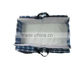 2017 New Design Portable Travel Plaid Fabric Baby Bed Bag thumbnail-1