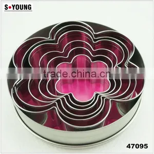 47095 6pcs Flowers Stainless Steel Cookie Cutter Set thumbnail-1