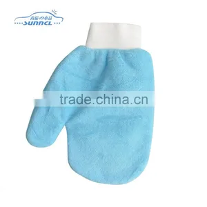 Microfiber Car Cleaning Glove With Fiber Terry Cloth thumbnail-2