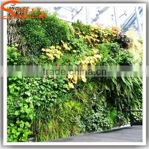 Factory Price Artificial Plants Wall Plastic Artificial Green Wall Customized Artificial Grass Wall thumbnail-1