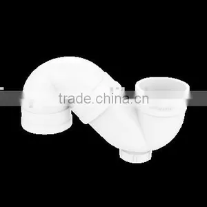 Factory Price Manufacturer Good Quality PVC Fitting UPVC Rubber Joint Plastic Fitting for Drainage GB S-TRAP With Port thumbnail-1