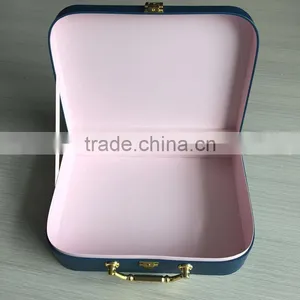 Classical White Children Memory Gift Suitcase Box With Handle thumbnail-4