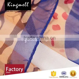 Custom Red Digital Printed Silk Chiffon Shawl Hot Sale Shawl thumbnail-3