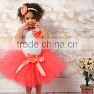 Hot Sales Kids Pettiskirt Ruffle Chiffon Petti Top Set 0-6years Pettiskirt thumbnail-1