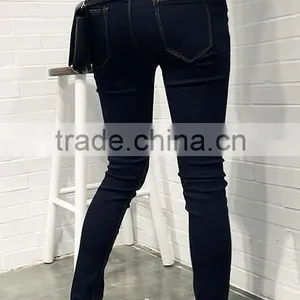 Runwaylover EY0633P New Style 2017 Ladies Fashion High Waist Denim Jeans thumbnail-3