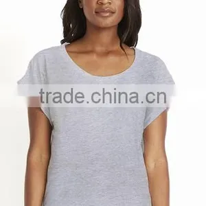 Next Level Apparel Women's Roll Sleeve Dolman Tee - 60% Combed Ring-spun, 40% Polyester Jersey and Comes With Your Logo thumbnail-1
