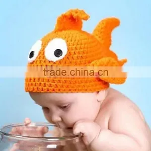 Lovely Combed Cotton Baby Hats Newborn Animal Design Baby Beanie Hat Funny Crochet Baby Hat thumbnail-6