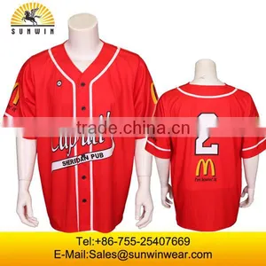 Custom Sublimation China Wholesale Cheap Baseball Jerseys thumbnail-1