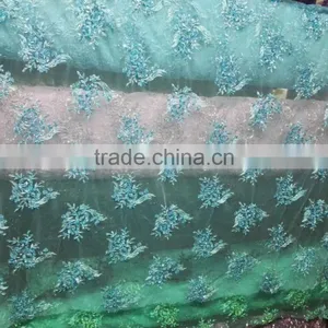 2016 Latest Bridal Lace Beaded Embroidery Lace B3207 thumbnail-6