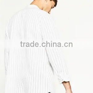 Seven Men Solid Color Shirt Sleeve Shirt thumbnail-3