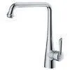 Polished Chrome Kitchen Sink Water Faucet , Deck Mounted One Hole Kitchen Faucet thumbnail-1