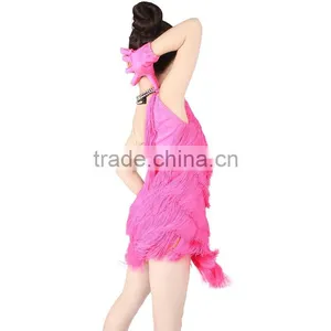 2017 New Teen Girls Ballroom Latin Salsa Competition Dress Fringed Dance Dress thumbnail-5