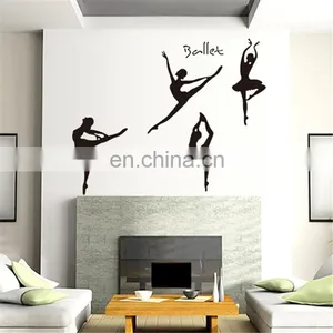 Modern Ballerina Girl Removable PVC Wall and Window Stickers thumbnail-3