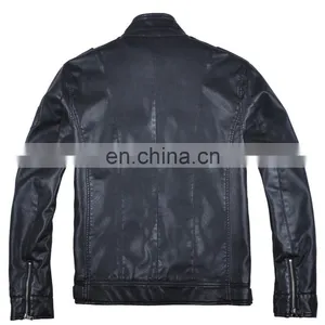 2015 Mens Handsome Last Design Leather Jacket thumbnail-3