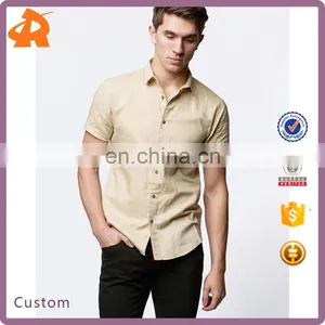 OEM Plain Men's Dress Shirt,hot Selling Men Dress Shirt Slim Fit thumbnail-1